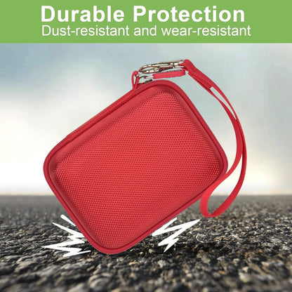 Case Compatible with VAHOIALD FHD 1080P Digital Camera/for CAMKORY Digital Point and Shoot/for Kodak PIXPRO FZ45-BK 16MP Vlogging/for IWEUKJLO/for Nsoela, Holder for SD Card More (Red)