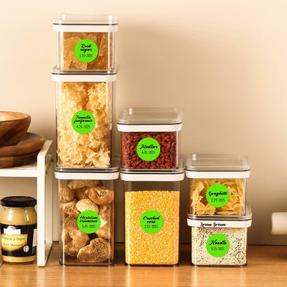 PARLAIM 1 inch Round Light Green Dot Sticker,720PCS Permanent Adhesive Color Code Circle Sticker Labels for Office Classroom Garage Sale