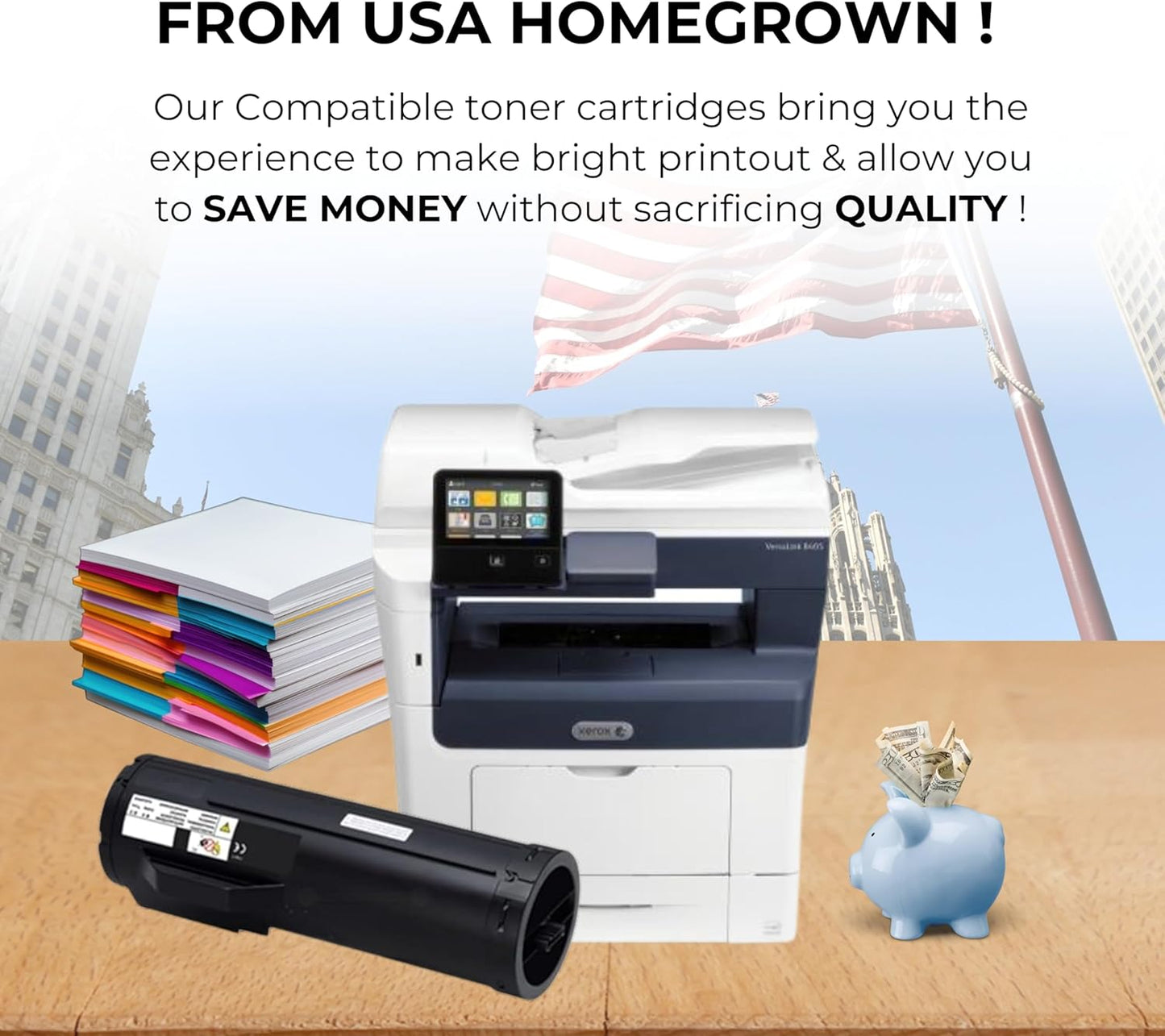 Toner PROS (TM) Remanufactured Xerox Versalink 106R03582 Toner Cartridge - Black High Capacity Toner Replacement for Xerox Versalink B400 / B405 Printers - Pages Yield 13,900, 1 Pack