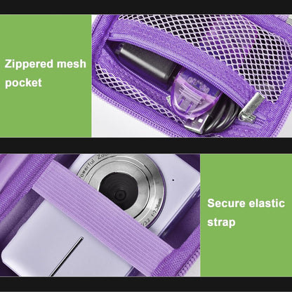 Case Compatible with VAHOIALD FHD 1080P Digital Camera/for CAMKORY Digital Point and Shoot/for KODAK PIXPRO FZ45-BK 16MP Vlogging/for IWEUKJLO/for Nsoela, Holder for SD Card More (Purple)