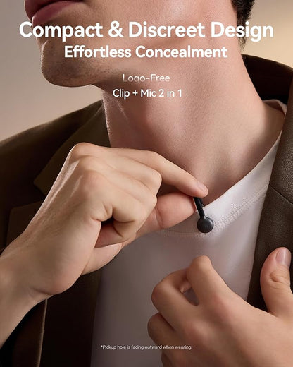Hollyland Lark M2S Mini Combo (Camera RX+Type-C RX) Wireless Microphone for Camera/iPhone/Android/Laptop, 7g Lightweight, Titanium Clip, 300m Range, Content Creators, Online-Teaching, Streaming