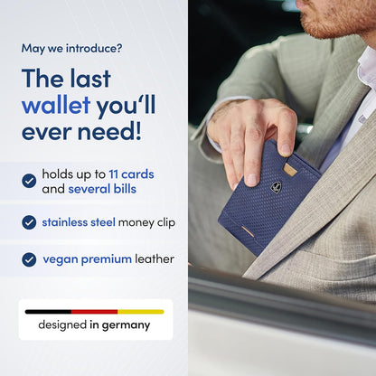 TRAVANDO Mens Wallet with Money Clip AUSTIN RFID Blocking Bifold Credit Card Holder for Men with Gift Box