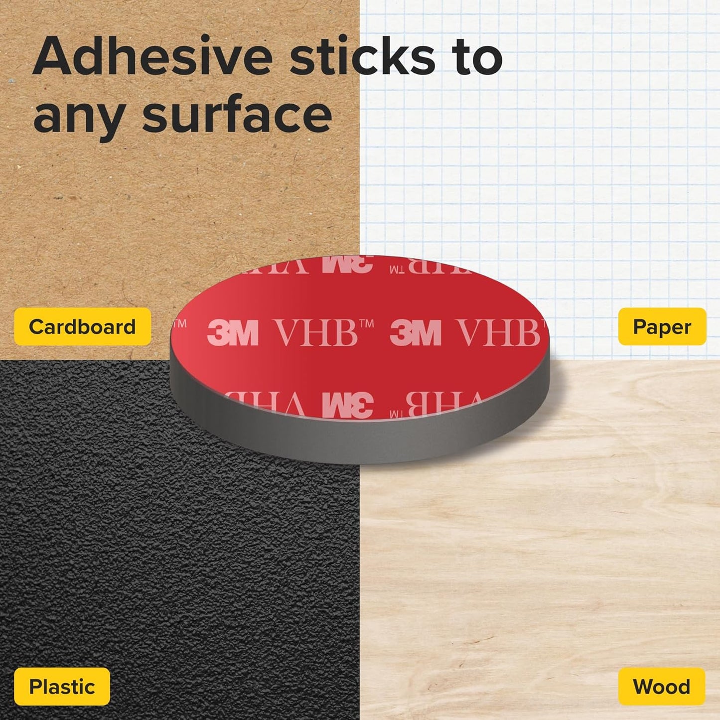 Adhesive Strong Magnets Heavy Duty (36 pcs 1x0.15) - Round Magnet - Strong Sticky Magnets with Adhesive Backing - Ceramic Magnet, Ferrite Ideal for for Industrial Use