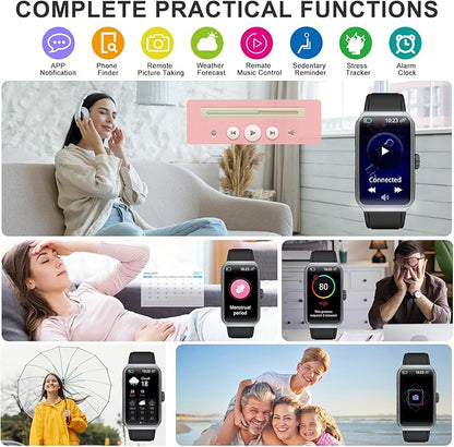 Fitness Tracker with Heart Rate/Blood Oxygen/Sleep Monitor, Smart Watches for Women Men, 100+ Sports Modes, Activity Step Trackers Smart Watch for Android iOS Phones