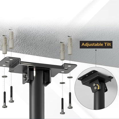 Mount-It! PRO Projector Ceiling Mount, 10" Extension, Heavy-Duty Commercial Grade Ceiling Projector Bracket, 99 Lbs Weight Capacity