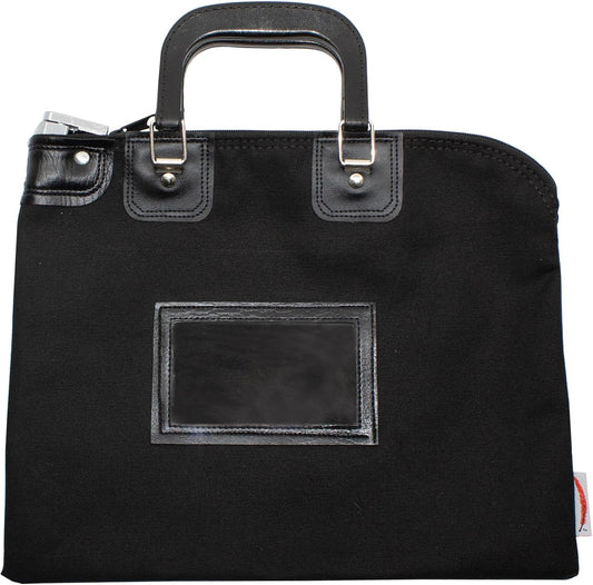 Fire Resistant Security Money Bag with Lock, Water Repellent, Safe Storage, Protects Important Valuables, 15 x 11 Inch (Black)