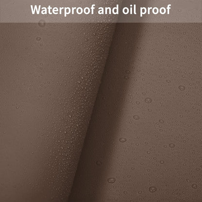 Leather Table Cover,1.8mm Thick,36x60 Inch Table Protector,Table Protector for Dining Room Table,Dining Table Cover,Table Cover Protector(Mud Color+Champagne Gold,36x60)