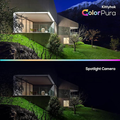Kittyhok Outdoor Solar Security Camera System Wireless, 10pcs 2K Solar PTZ Security Camera, Pro Color Night Vision, Human Detection, 360 Viewing, 10CH NVR, Local Storage, KSBL40T4 Bundle with BLY4