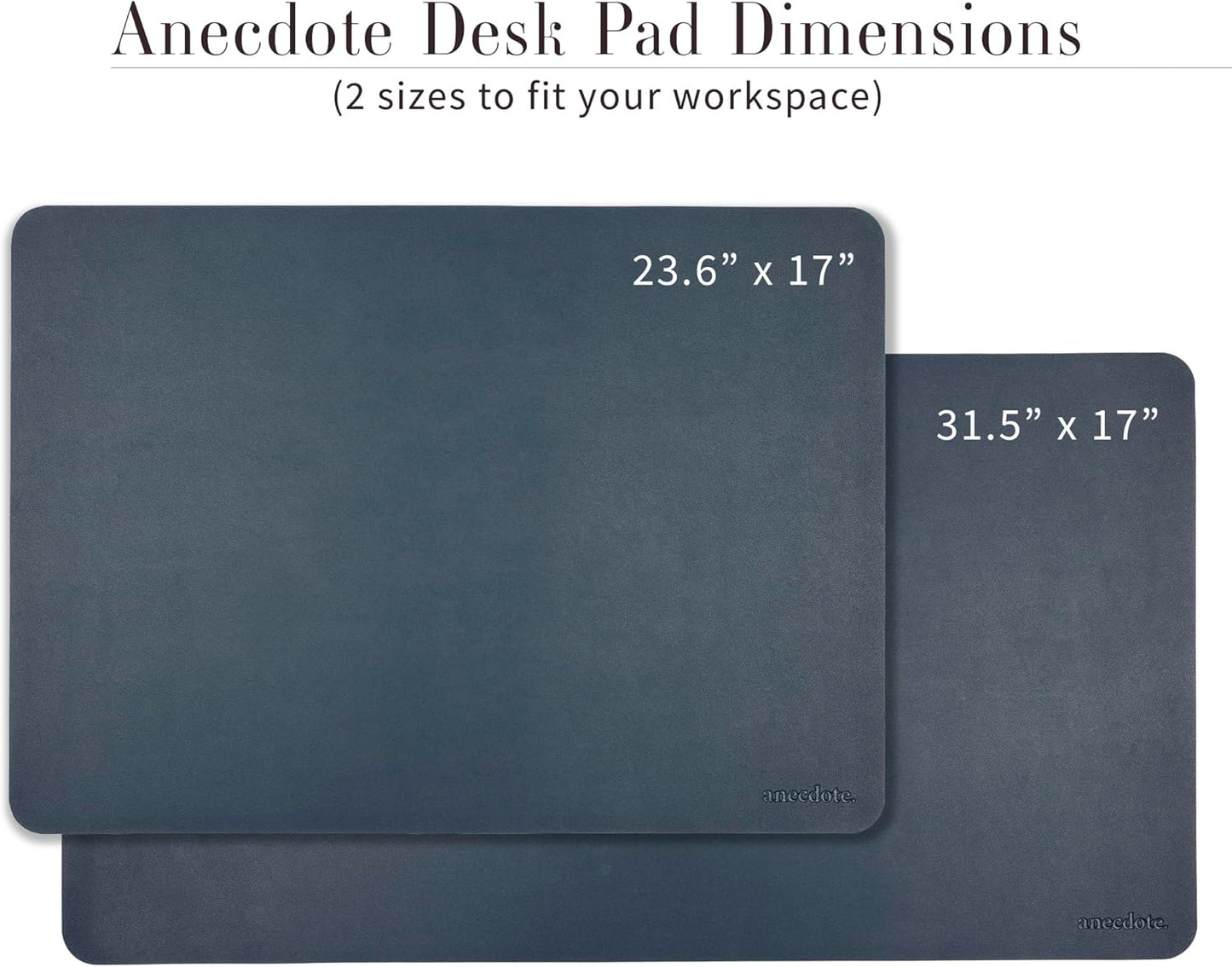ANECDOTE Vegan Leather Desk Pad - 31.5"x17" Desk Mat for Your Office. This Quality Large Mouse Pad has Chic Elegance, Professional Look & Satisfying Touch - The Perfect Leather Mouse Pad for You!