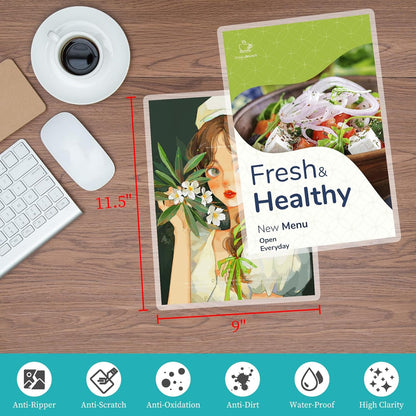 Thermal Laminating Pouches 3 mil, Clear 9 x 11.5 Inch Laminating Sheet Paper for Thermal Laminator, Holds US Letter Size Laminate Sheets (300 Pack)