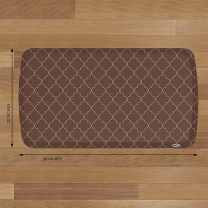 GelPro Elite Premier Anti-Fatigue Kitchen Comfort Floor Mat, 20x36", Lattice Java Stain Resistant Surface with therapeutic gel and energy-return foam for health & wellness