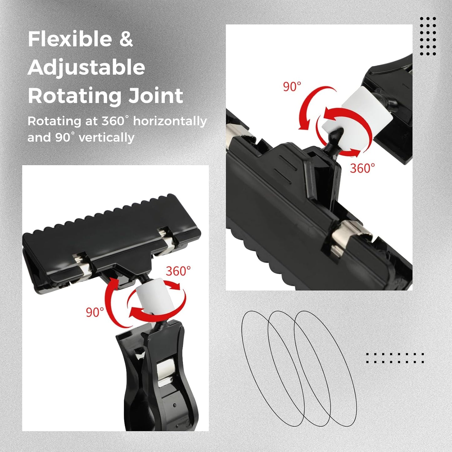 20 Pcs Price Display Signs, Adjustable Clip on Sign Holder with 20 Clips and 2 Pens, Rotataing Plastic Chalkboard Sign, Double Sided Mini Blackboard Clips for Store Business Office