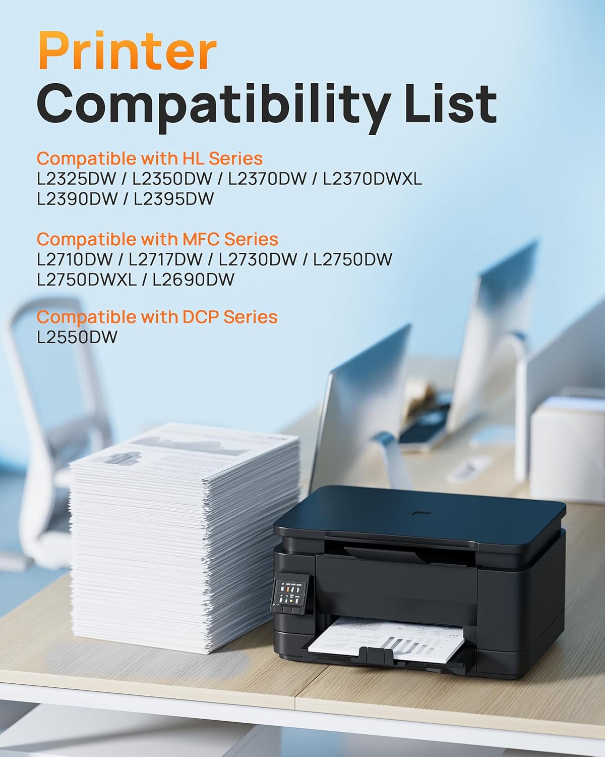 E-Z Ink Compatible TN760 Toner Cartridges Replacement for Brother TN-760 TN730 TN-730 to Use with HL-L2350DW HL-L2395DW HL-L2390DW HL-L2370DW MFC-L2750DW MFC-L2710DW DCP-L2550DW (Black, 4 Pack)