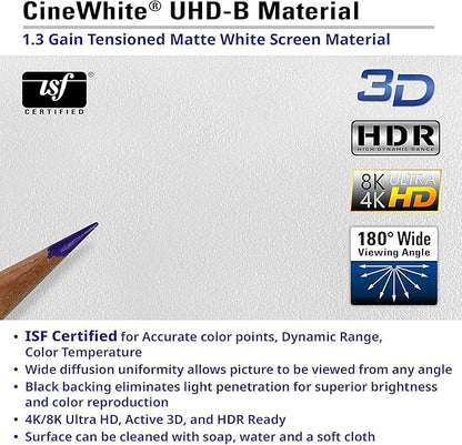 Elite Screens Manual Series, 100-INCH 16:9, Pull Down Manual Projector Screen with AUTO Lock, Movie Home Theater 8K / 4K Ultra HD 3D Ready, 2-Year Warranty (170" / 1:1)