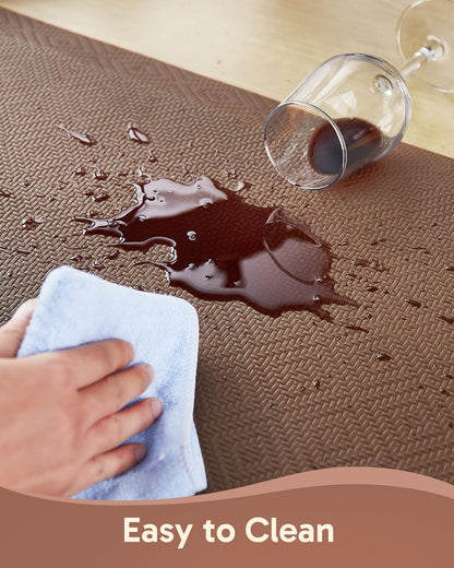 Ophanie Kitchen mats for Floor, 3/4 inch Thick, Kitchen Rugs, Anti Fatigue Standing Cushioned Mat, Waterproof,Comfort Ergonomic mat for Office, Home, Sink, 20''x39'' Brown Non-Slip Bottom