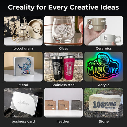 CREALITY FALCON2 40W Laser Engraver Machine with Air Assist, 240W Laser Engraver and Cutter Machine for Wood Metal Crafting Customized Gift and Batch Produce