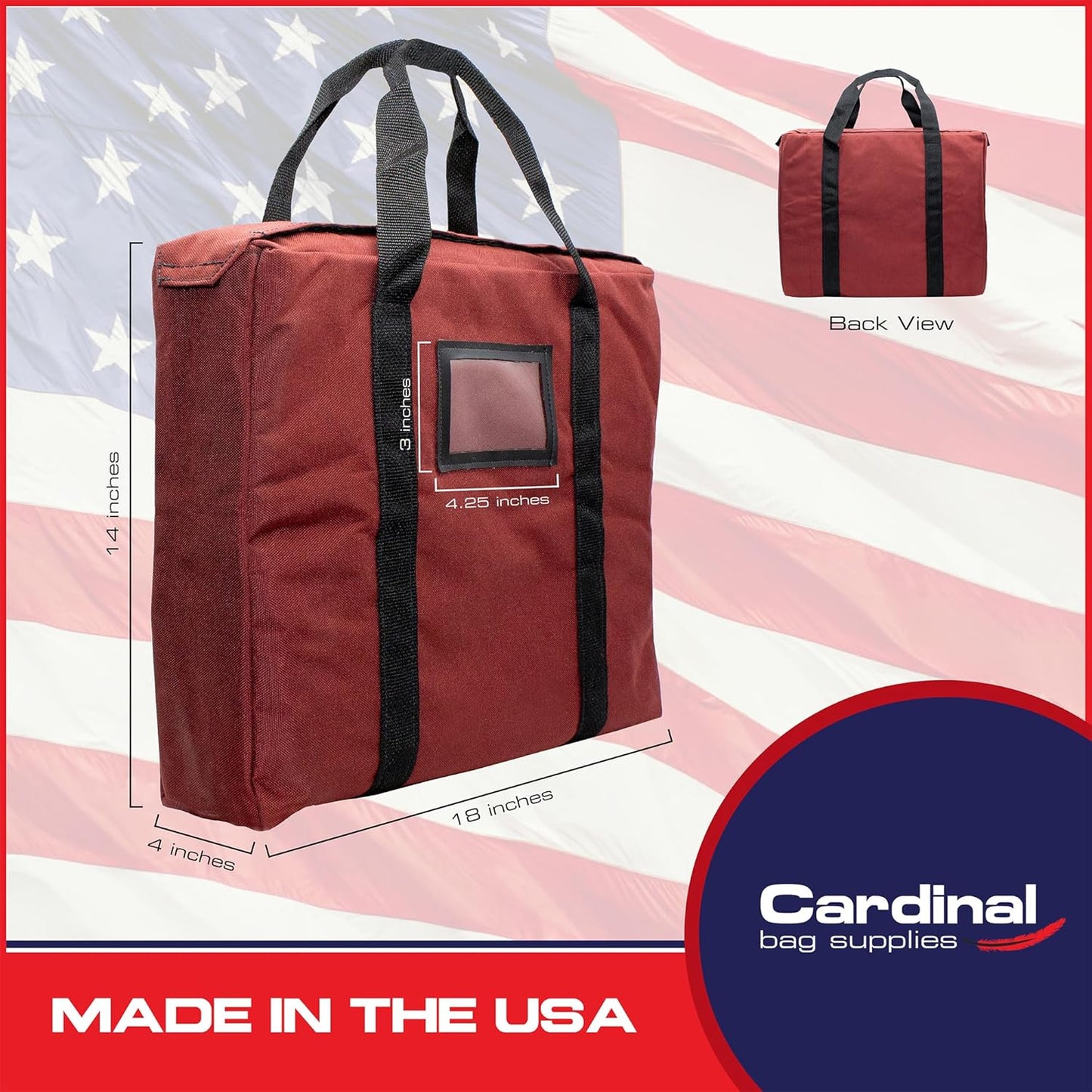 Fire Resistant and Water Repellent Briefcase Document Bag, 18 x 14 x 4 Inch