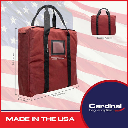 Fire Resistant and Water Repellent Briefcase Document Bag, 18 x 14 x 4 Inch