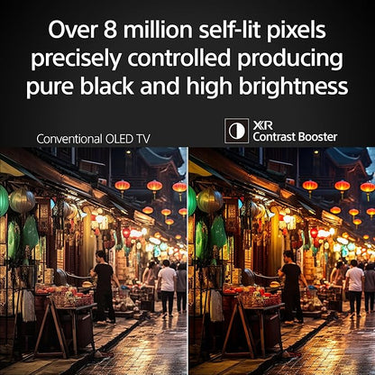 Sony BRAVIA 8 II 55 Inch TV, QD OLED, 4K Smart Google TV, XR Processor with AI Technology, Ultra Slim Design, 120hz Television, Dolby Vision/Atmos, Exclusive Features for PS5, K-55XR80M2, 2025 Model