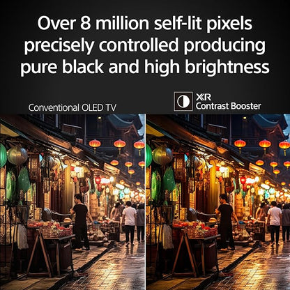 Sony BRAVIA 8 II 65 Inch TV, QD OLED, 4K Smart Google TV, XR Processor with AI Technology, Ultra Slim Design, 120hz Television, Dolby Vision/Atmos, Exclusive Features for PS5, K-65XR80M2, 2025 Model