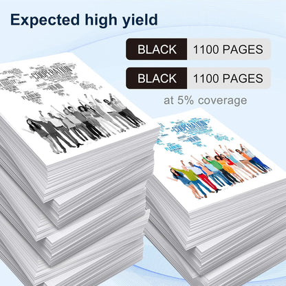 204A Black Toner Cartridge M180nw Toner Replacement for HP 204A CF510A to use with Color Laserjet Pro MFP M180nw M180n M181fw M154a M154nw Printer (2 Pack )