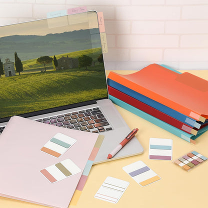 Mr. Pen- Sticky Index Tabs, 500 Pcs, 21 Sets, Colorful Sticky Tabs for Notebooks, Page Markers, Page Tabs for Binders, Page Tabs Sticky Tabs for Books, Notebook Tabs, Book Sticky Tabs for Notebooks