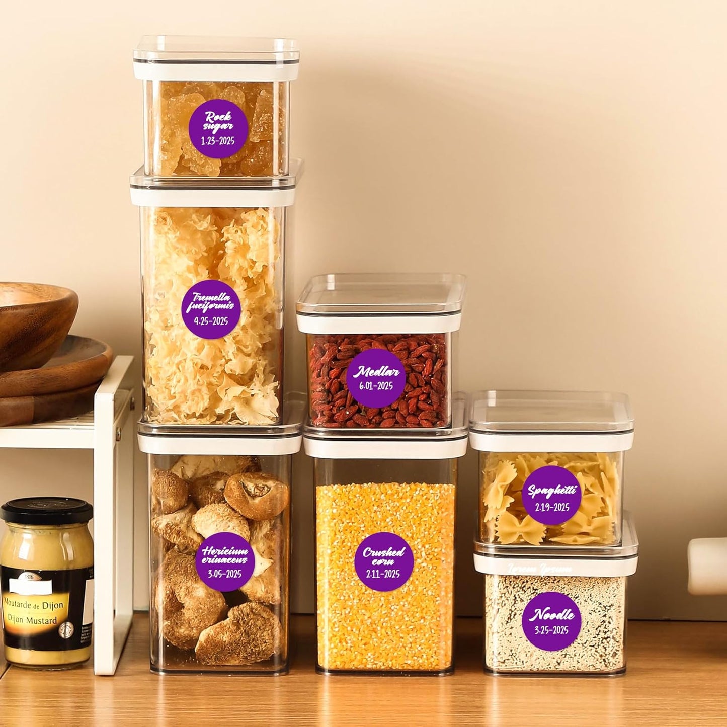 PARLAIM 1 inch Round Purple Dot Sticker,720PCS Permanent Adhesive Color Code Circle Sticker Labels for Office Classroom Garage Sale