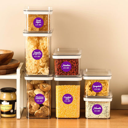 PARLAIM 1 inch Round Purple Dot Sticker,720PCS Permanent Adhesive Color Code Circle Sticker Labels for Office Classroom Garage Sale