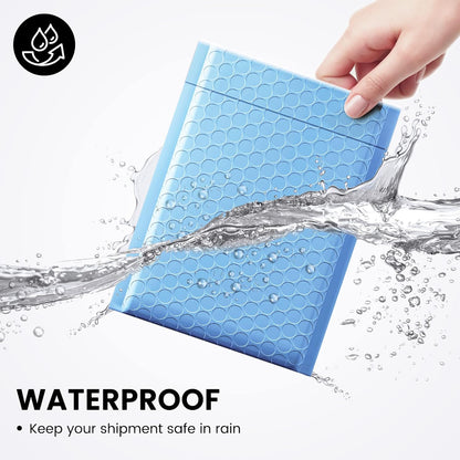 Fuxury 100Pcs Bubble Mailers 6x10" Light Blue Bubble Mailer Thick Shipping Padded Envelopes Usable Size 6x9" Padded Mailers Shipping Bags for Mailing,Packaging, Small Business, Boutique, Bulk #0