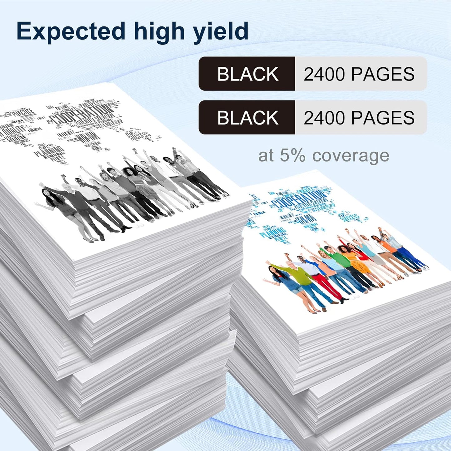 125A Black Toner Cartridges Replacement for HP 125A CB540A for Color Laserjet CM1312 MFP Series,Color Laserjet CP1215, CP1515, CP1518 Series Printer Ink (2 Pack )