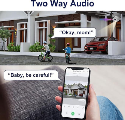 Two Way Audio, Anpviz 16CH PoE Security Camera System, AI Human Vehicle Motion Detection, 16x 6MP PoE IP Cameras for Business Home, 12MP 16CH POE NVR Pre-Installed 4TB HDD for 24/7 Recording, NDAA