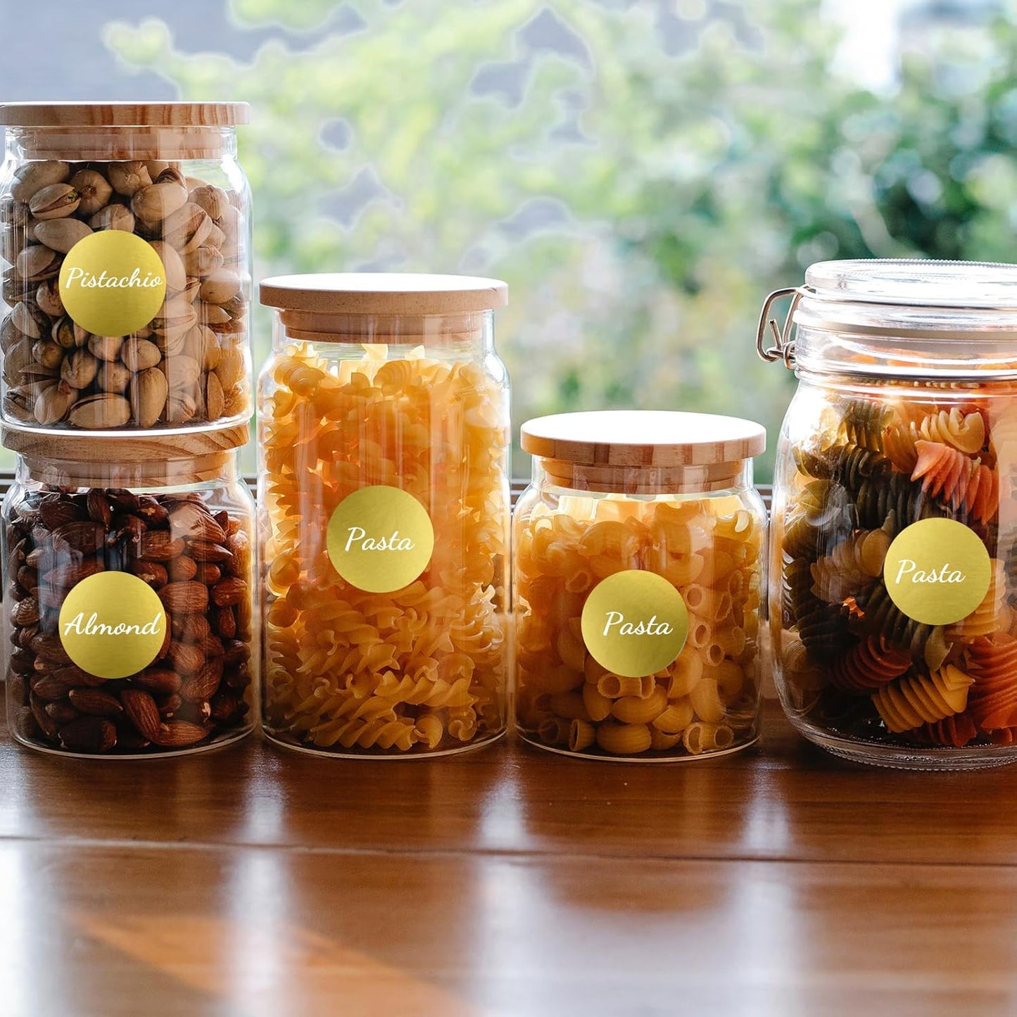 STARLIBOO 1 inch Gold Dot Stickers, Round Color Coding Circle Dot Labels, 1600pcs Permanent Adhesive Circle Garage Sale Sticker (2 Rolls)