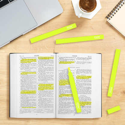 Vitoler Fluorescent Yellow Highlighters,20 Pack Bright Color Chisel tip Highlighters for Adults Kids in the Home School Office