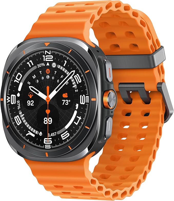 Samsung Galaxy Watch Ultra (2025) 47mm LTE Smartwatch, Titanium Casing, Advanced Sleep Coaching, Running Coach, Energy Score, Heart Rate Tracking, GPS, Titanium Gray [US Version, 2 Yr Warranty]