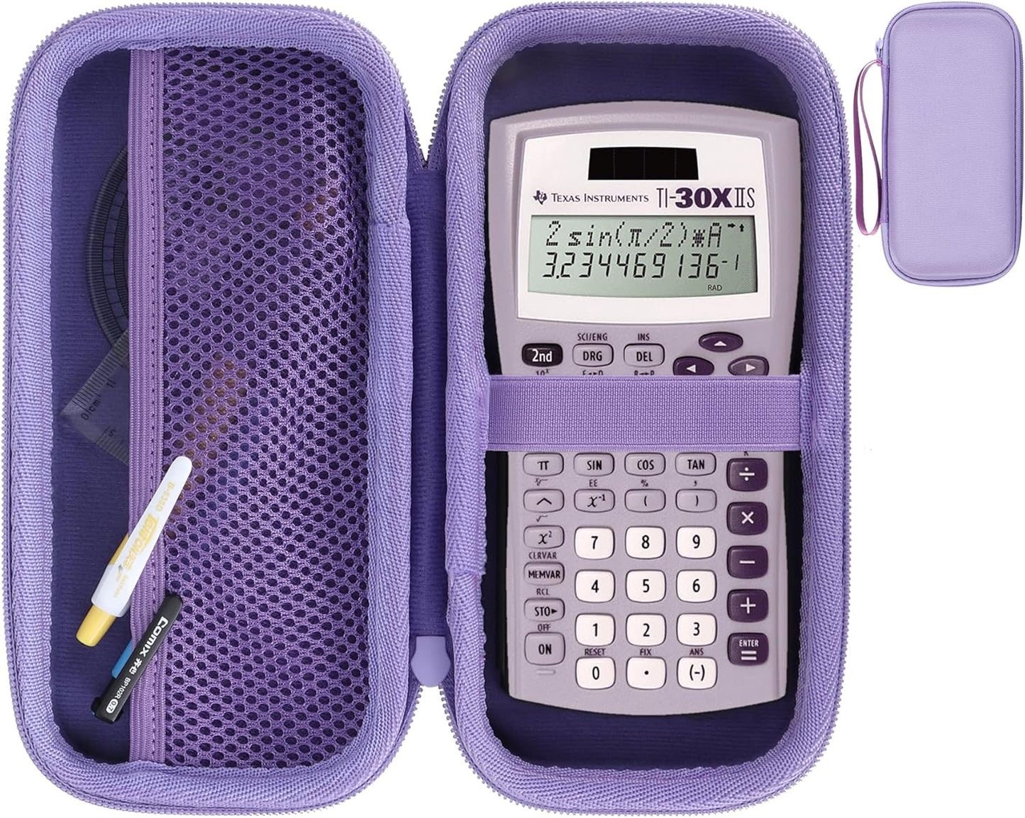 Hard Case Replacement for Texas Instruments TI-30XIIS TI-30XS TI-30Xa TI-36X Pro Scientific Calculator Case Only (Lavender Case)