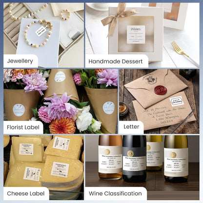 CLABEL Label Maker Machine with Tape: 221B Thermal Inkless Label Printer 2 Inch Mini Portable Bluetooth Handheld Sticker Barcode Labeler Compatible with Phone & PC for Small Business Retail Office