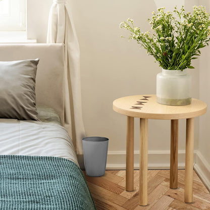 HOLDN’ STORAGE Small Trash Can - 1.58 Gallon Open Top Waste Bin, Compact Waste Can Perfect for Bathroom, Kitchen, Office, Dorm - Durable Garbage Can - Grey