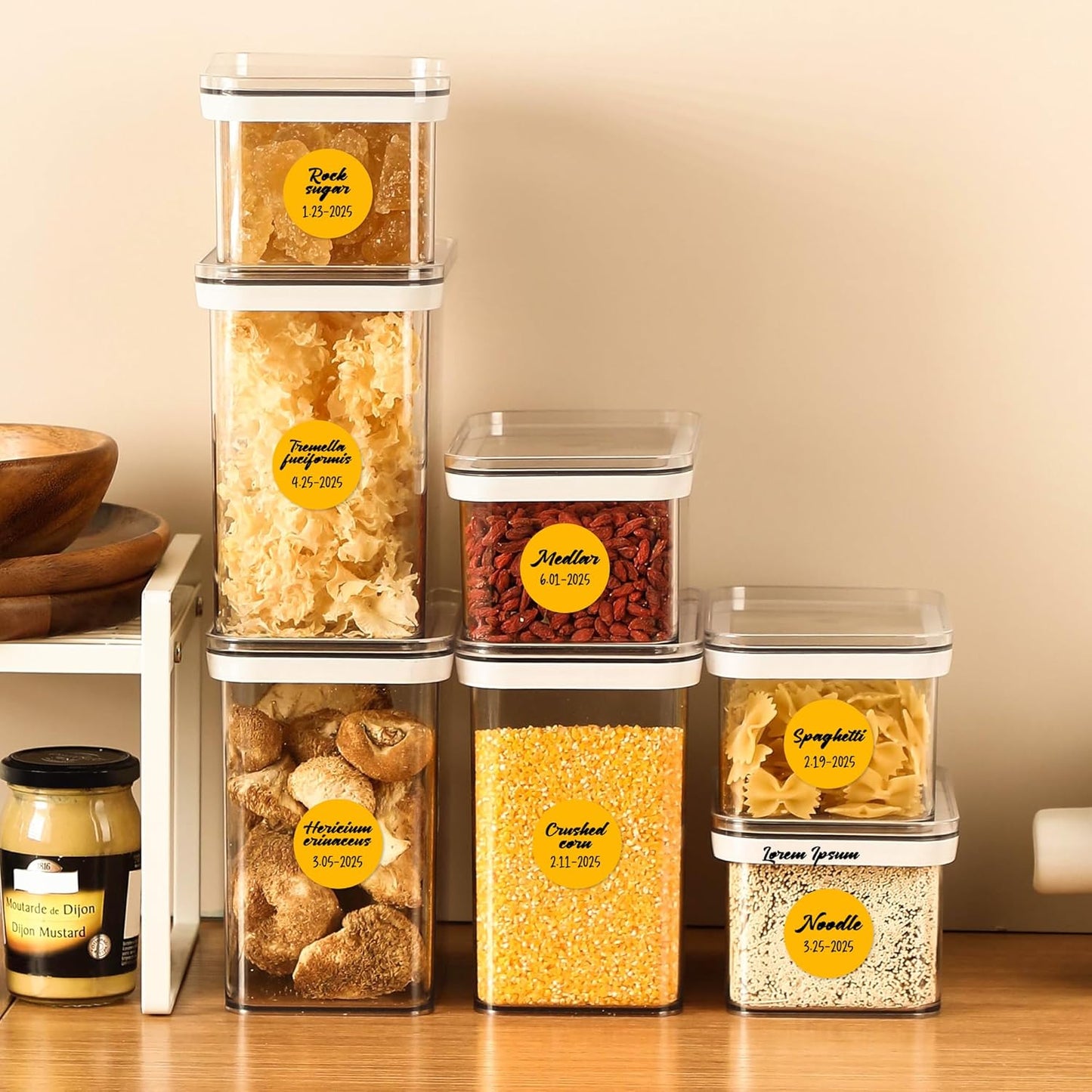 PARLAIM 1 inch Round Fluorescent Orange Dot Sticker,720PCS Permanent Adhesive Color Code Circle Sticker Labels for Office Classroom Garage Sale