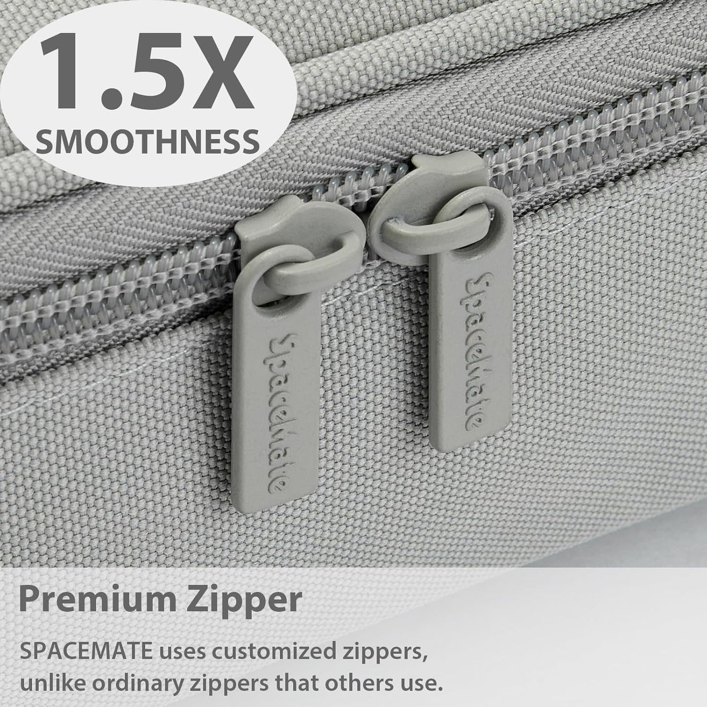 Pencil Case Pouch Box Bag School Supplies Girls Boys Kids, Cute Preppy Stuff Large Big Capacity Aesthetic Pen Organizer, Back to College Stationary, Light Gray, Standard Stlye, 1800ml