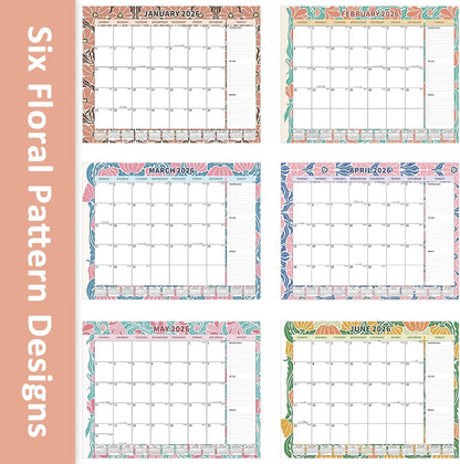 Ospelelf Desk Calendar 2025-2026 Large 22'' x 17'', 2025 Monthly Desktop Calendar, 18 Month Family Calendar, Use July 2025 - Dec 2026