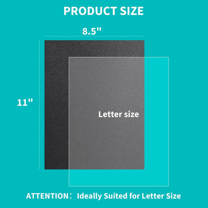 Binditek 200 Pack Binding Covers and Backs Set, 8.5 x 11 Inches, 100 Clear PVC (8Mil), 100 Sand-Textured Polycovers (12Mil), Letter Size