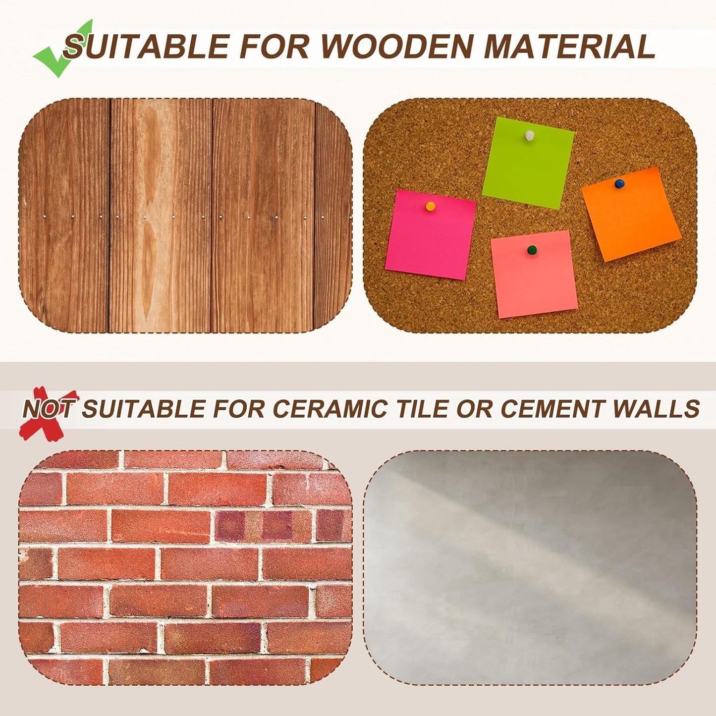 uxcell 120Pcs Push Pins, 11mmx17mm Round Flat Head Decorative Thumb Tacks Upholstery Tacks for Cork Board Office Wall Hangings, Pink