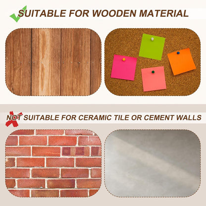 uxcell 100Pcs Upholstery Tacks, 11mmx17mm Flat Head Thumb Tack Decorative Furniture Nails Push Pins for Furniture Sofa Headboards, Pink