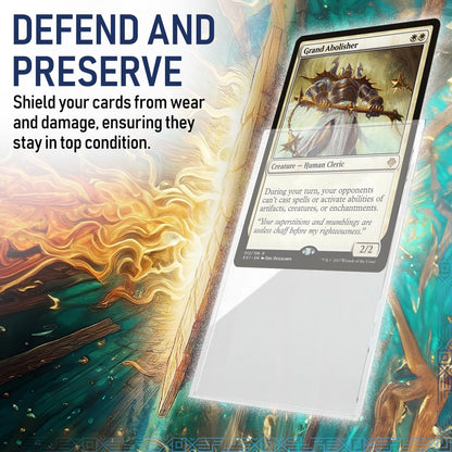 Premium Rival Clear Gloss Deck Protectors | MTG Card Sleeves Clear, Magic Cards Sleeve, Bulk Sports/TCG Card Sleeves, MTG Game Sleeve, Ultra Extra Thick Magic Protector, Commander Shield.