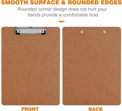 Clipboards, HERKKA 42 Pack Hardboard Office Clipboards Low Profile Clip Standard A4 Letter Size, ECO Friendly