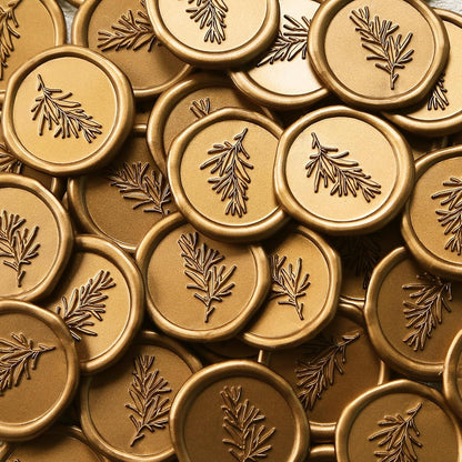 UNIQOOO Mini Glue Gun Sealing Wax Sticks for Wax Seal Stamp - Metallic Antique Gold, Great for Wedding Invitations, Christmas Cards, Snail Mails, Wine Packages, Christmas Gift Ideas, Pack of 16