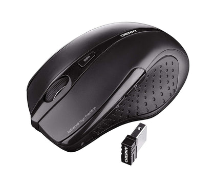 Cherry MW 3000 Wireless Mouse 2.4 GHz w/Nano USB Receiver, Black (UW7691)