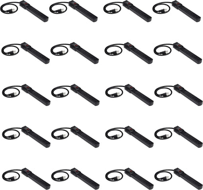 Amazon Basics Surge Protector Power Strip, 6-Outlet with 200J Protection, 2ft Extension Cord, Rectangle, Black (20 Pack)