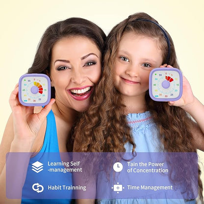 Potty Training Timer- Replace Potty Watch for Toddler Girls Boys, 60-Minute Countdown Viaul Timer with Ring Vibration Reminder for Kids Cultivate The Sense of Time Get to Know Time