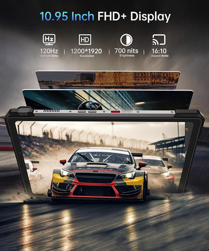 8849 Tank Pad E Tablet Android 14, Dual 4G 10.95'' Rugged Projector Tablet 24GB RAM, 21000mAh Octa-core Waterproof Outdoor Unlocked Tablets 512GB ROM, 50MP+32MP Camera, Camping Light/WiFi/BT 5.3/GPS
